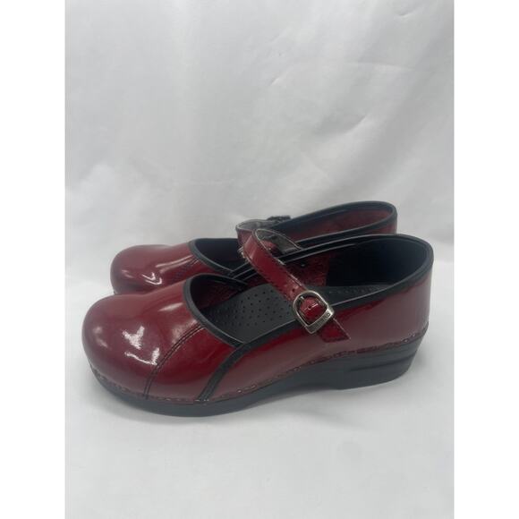 Dansko Marcelle Red Mary Clogs Womens Size EU 41 US 10 / 10.5 Jane Comfort Shoes - Picture 2 of 10